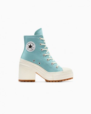 Azure Converse Chuck 70 De Luxe Heel Women Sneakers Singapore | C-68472399