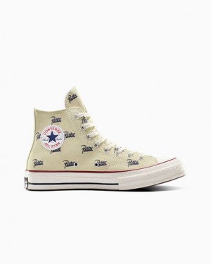 Beige White / Blue Converse Converse x Patta Chuck 70 Men Sneakers Singapore | C-13879249