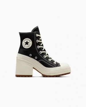 Black Converse Chuck 70 De Luxe Heel Women Sneakers Singapore | C-52348099