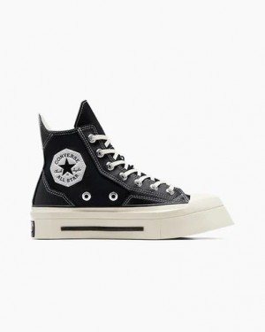 Black Converse Chuck 70 De Luxe Squared Women Sneakers Singapore | C-20754919