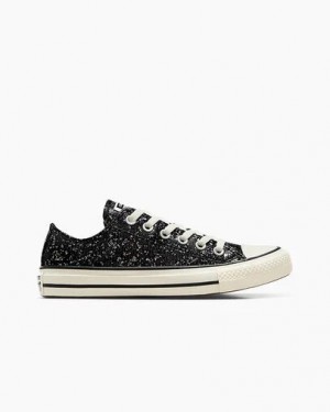 Black Converse Chuck Taylor All Star Glitter Women Sneakers Singapore | C-76235989