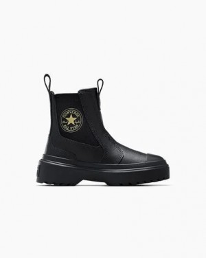 Black Converse Chuck Taylor All Star Lugged Kids' Boots Singapore | C-63107549