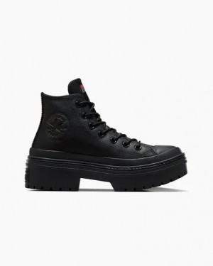 Black Converse Chuck Taylor All Star Lugged Heel Platform Waterproof Women Boots Singapore | C-96350419