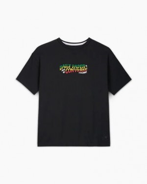 Black Converse Converse x Daily Paper Gold Standard Men T Shirts Singapore | C-04512879