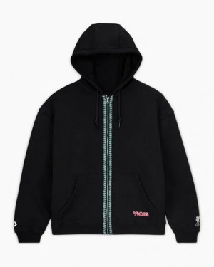 Black Converse Converse x Liverpool FC Full-Zip Men Hoodie Singapore | C-76580429