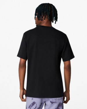 Black Converse Go-To Embroidered Star Chevron Standard-Fit Women T Shirts Singapore | C-90738429