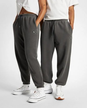 Black Converse Go-To Sneaker Patch Loose-Fit Men Sweatpants Singapore | C-80152379