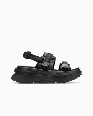 Black Converse Run Star Utility CX Women Sandals Singapore | C-42538099