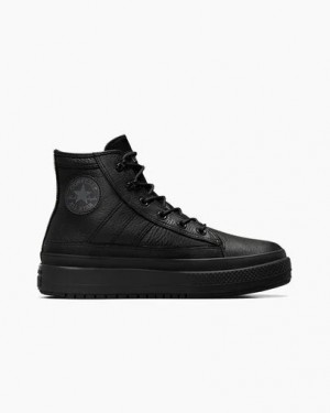 Black / Dark Grey Converse Chuck Taylor All Star Equip Waterproof Women Sneakers Singapore | C-08731599