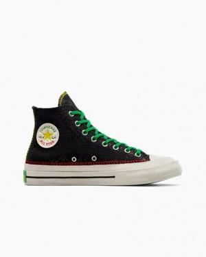 Black / Multicolor Converse Converse x Daily Paper Chuck 70 Women Sneakers Singapore | C-79215489