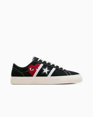 Black / Red Converse Converse x PLAY Comme des Garçons One Star Academy Pro Men Skate Shoes Singapore | C-71396589