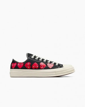 Black / Red Converse Converse x PLAY Comme des Garçons Chuck 70 Multi Heart Women Sneakers Singapore | C-10583279