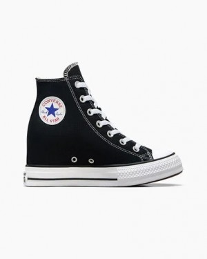 Black / Red / Navy Converse Chuck Taylor All Star Wedge Women Platform Shoes Singapore | C-32570149