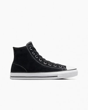 Black / White Converse CONS Chuck Taylor All Star Pro Suede Women Skate Shoes Singapore | C-12736049