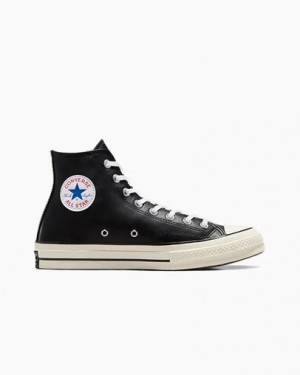 Black / White Converse Chuck 70 Leather Men Sneakers Singapore | C-91258049