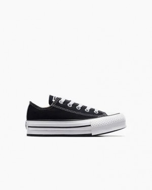 Black / White Converse Chuck Taylor All Star EVA Lift Kids' Platform Shoes Singapore | C-54293109