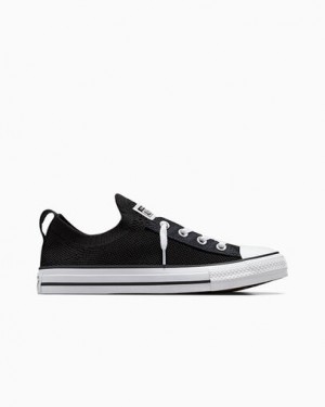 Black / White Converse Chuck Taylor All Star Shoreline Knit Women Slip On Shoes Singapore | C-27693089