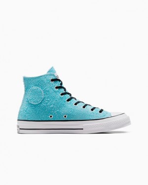 Blue Converse Converse x Stüssy Chuck 70 Men Sneakers Singapore | C-12039859