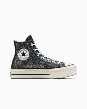 Blue / Black Converse Chuck Taylor All Star Lift Women Platform Shoes Singapore | C-35812499