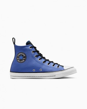 Blue / Black / White Converse Chuck Taylor All Star Vintage Athletic Men Sneakers Singapore | C-59672849