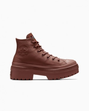 Brown / Black Converse Chuck Taylor All Star Lugged Heel Platform Waterproof Women Boots Singapore | C-58734699