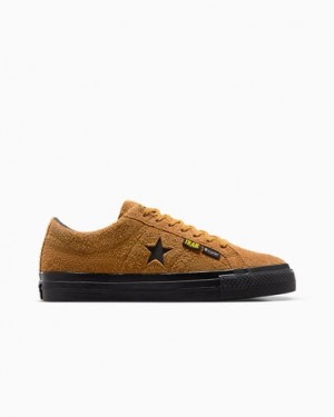 Brown / Black Converse Converse x IRAK NYC One Star Pro Men Skate Shoes Singapore | C-03165879