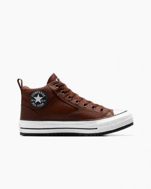 Brown / Brown / White Converse Chuck Taylor All Star Malden Street Men Boots Singapore | C-23615049
