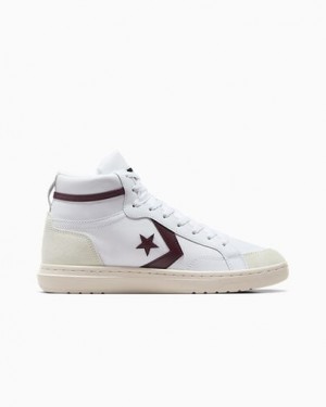 Burgundy / Purple / White Converse Pro Blaze Classic Women Boots Singapore | C-93650749