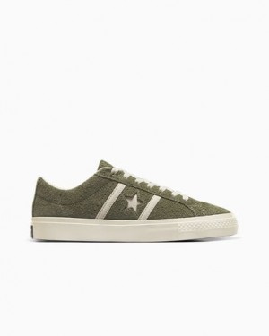 Dark Green / Black Converse One Star Academy Pro Suede Men Skate Shoes Singapore | C-49081539