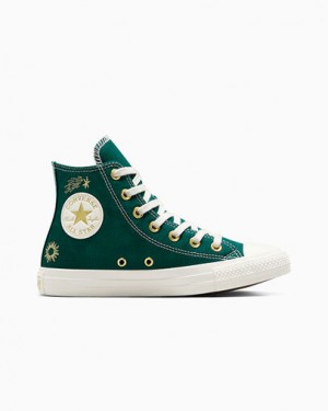 Gold Converse Chuck Taylor All Star Luck Charms Women Sneakers Singapore | C-57261949