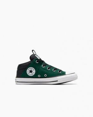 Green / Black / White Converse Chuck Taylor All Star Axel Sporty Kids' Boots Singapore | C-76951329