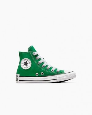Green / White / Black Converse Chuck Taylor All Star Sketch Kids' Sneakers Singapore | C-07621959