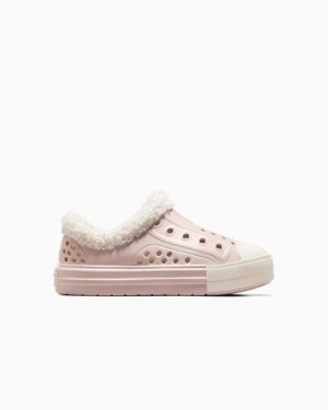 Grey Converse Chuck Taylor All Star Play Lite CX Sherpa Kids' Sneakers Singapore | C-70328169