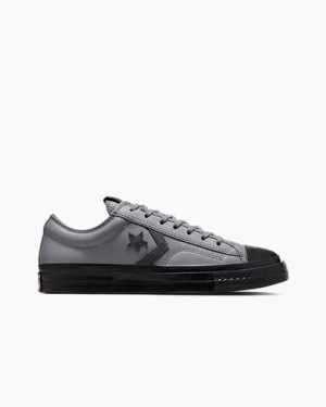 Grey / Black Converse Star Player 76 Luxe Women Tennis Shoes Singapore | C-78136529