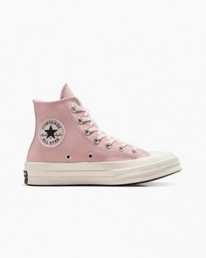 Grey / Pink Converse Chuck 70 Pearls & Studs Women Sneakers Singapore | C-46781359
