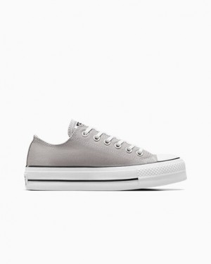 Grey / White / Black Converse Chuck Taylor All Star Lift Women Platform Shoes Singapore | C-58429079