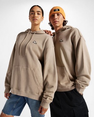 Khaki Converse Go-To Chuck 70 Loose Fit Women Hoodie Singapore | C-35074629