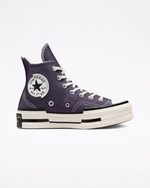 Light Purple Converse Chuck 70 Plus Women Sneakers Singapore | C-19750249