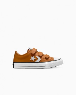 Multicolor Converse Star Player 76 Leather Kids' Sneakers Singapore | C-49502179