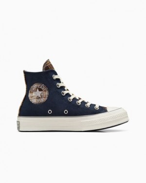 Navy / Grey Converse Chuck 70 Women Canvas Shoes Singapore | C-14025389