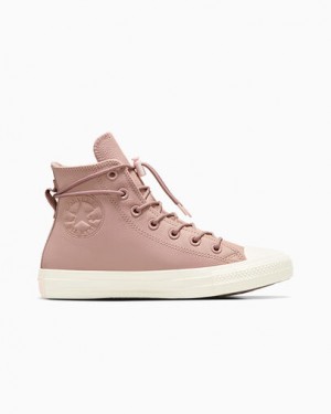Pink Converse Chuck Taylor All Star Weatherized Leather Women Sneakers Singapore | C-27918059