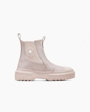 Pink / Pink Converse Chuck Taylor All Star Lugged Kids' Boots Singapore | C-79524619