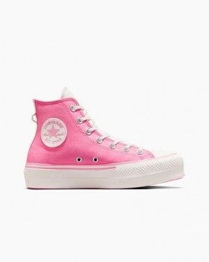 Pink / Pink Converse Chuck Taylor All Star Lift Women Platform Shoes Singapore | C-89206759
