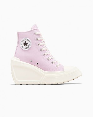 Purple / Black Converse Chuck 70 De Luxe Wedge Women Sneakers Singapore | C-10859749