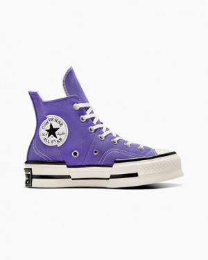 Purple / Black Converse Chuck 70 Plus Women Sneakers Singapore | C-06953729