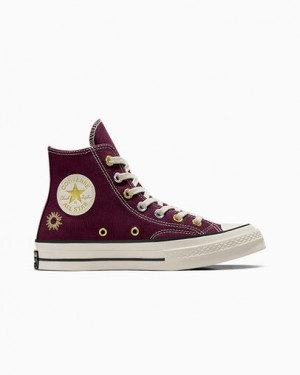 Purple / Gold Converse Chuck 70 Luck Charms Women Sneakers Singapore | C-95738609