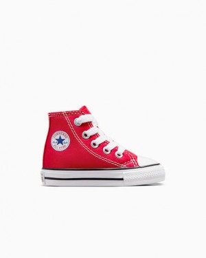 Red Converse Chuck Taylor All Star Classic Kids' Sneakers Singapore | C-67182309