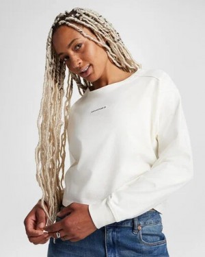 White Converse Boxy Women T Shirts Singapore | C-76532109