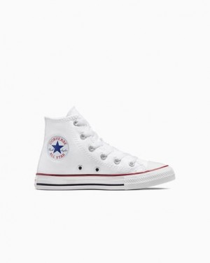 White Converse Chuck Taylor All Star Classic Kids' Sneakers Singapore | C-10849379