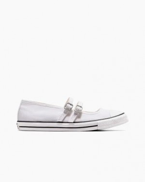 White Converse Chuck Taylor All Star Dainty Women Mary Jane Singapore | C-95614729